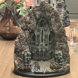 27cm The Lord of the Rings Lonely Mountain Castle Front Gate Resin Statue Model