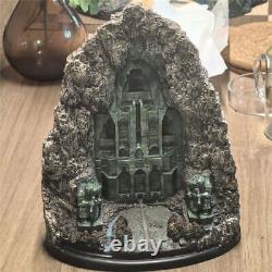 27cm The Lord of the Rings Lonely Mountain Castle Front Gate Resin Statue Model