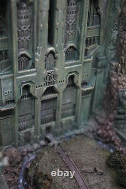 27cm The Lord of the Rings Lonely Mountain Castle Front Gate Resin Statue Model