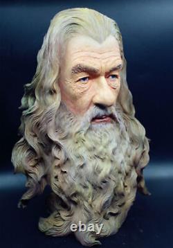 30cm The Lord of the Rings Gandalf Painted Bust Statue The Hobbit Painted Ver