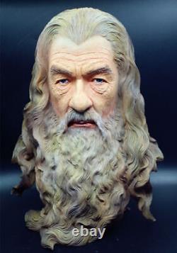 30cm The Lord of the Rings Gandalf Painted Bust Statue The Hobbit Painted Ver