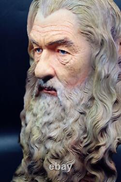 30cm The Lord of the Rings Gandalf Painted Bust Statue The Hobbit Painted Ver