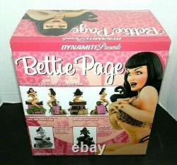 Bettie Page Retro Black And White Statue /300 Made New Sealed Taped Gem Dynamite