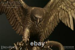 Diorama Lord of the rings Fell Beast VS Eagle FAUX BRONZE Statue