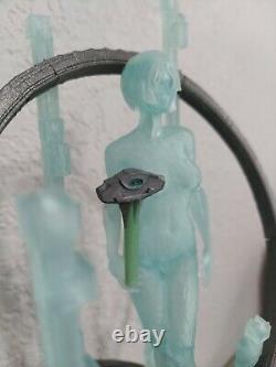 Halo Cortana Statue / Figure Master Chief Hand, Halo Rings, AI Chip