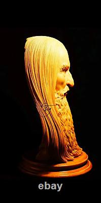 Jie & Hua Studio Lord of the Rings Saruman Unpainted Bust Statue