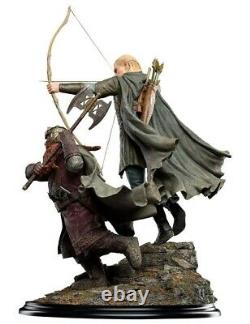 LORD OF THE RINGS Legolas and Gimli at Amon Hen Polystone Statue Weta Workshop