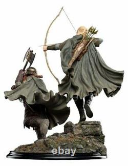 LORD OF THE RINGS Legolas and Gimli at Amon Hen Polystone Statue Weta Workshop