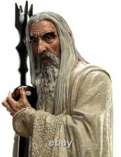 LORD of the RINGS SARUMAN the WHITE Mini Statue 19 cm WETA