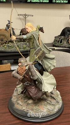 Legolas & Gimli at Amon Hen Weta Lord of The Rings Limited Edition 16 Statue