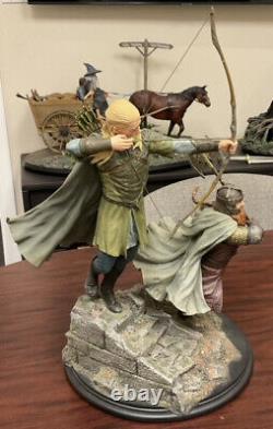 Legolas & Gimli at Amon Hen Weta Lord of The Rings Limited Edition 16 Statue