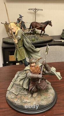 Legolas & Gimli at Amon Hen Weta Lord of The Rings Limited Edition 16 Statue