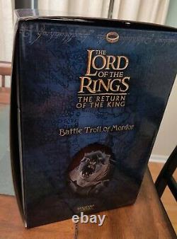 Lord Of The Rings Battle Troll Of Mordor Statue Sideshow Weta Return Of The King