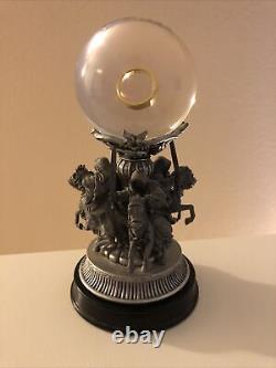 Lord of The Rings Noble Collection Quest for The Ring Pewter Statue Glass Globe