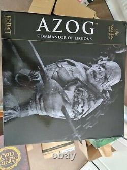 Lord of the Rings Azog Commander of Legions Polystone Statue Sideshow Weta