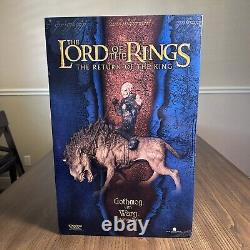 Lord of the Rings Gothmog with Warg Sideshow Weta Polystone Statue