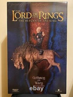 Lord of the Rings Gothmog with Warg Sideshow Weta Polystone Statue