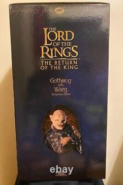 Lord of the Rings Gothmog with Warg Sideshow Weta Polystone Statue
