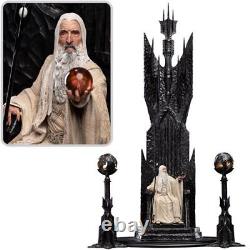 Lord of the Rings LOTR Saruman the White on Throne 16 Scale Statue