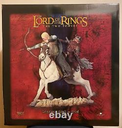 Lord of the Rings Legolas & Gimli on Arod Sideshow Weta Polystone Statue