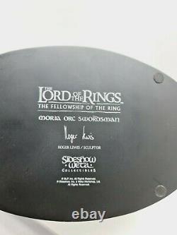 Lord of the Rings Moria Orc Swordsman Polystone Statue Sideshow Weta