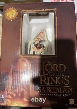 Lord of the Rings SARUMAN Mini Bust statue by Gentle Giant 1271/3500 LIGHTS UP