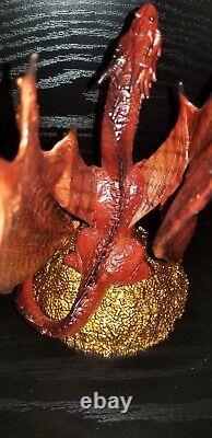 Lord of the Rings The HOBBIT SMAUG Statue REAL Working INCENSE BURNER Dragon