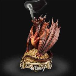 Lord of the Rings The HOBBIT Smaug Incense Burner Collectible Dragon Statue LOTR