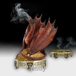 Lord of the Rings The HOBBIT Smaug Incense Burner Collectible Dragon Statue LOTR