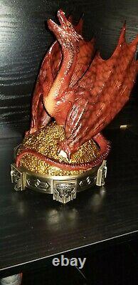 Lord of the Rings The HOBBIT Smaug Incense Burner Collectible Dragon Statue LOTR