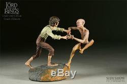 Lord of the rings The Crack of Doom Frodo and Gollum Sideshow statue. Hobbit