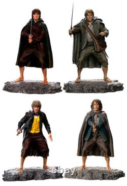 Lotr Lord of The Rings Frodo Sam Merry Pippin Set Of 4 Iron Studios Sideshow