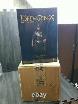 Lotr Sideshow Weta Aragorn King Elessar Statue Lord Of The Rings Ltd 1647/3000