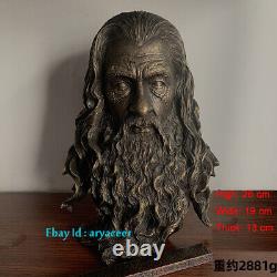 New The Lord Of The Rings The Statue Of Gandalf Pure Copper Head Model Statue