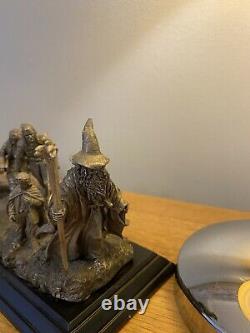 Noble Collection LOTR Lord of the Rings Pewter Fellowship Statue Sculpture RARE