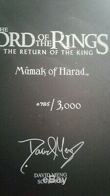 Original limited MUMAK OF HARAD Sideshow Weta LOTR Lord Rings statue 785/3000