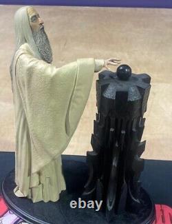 SARUMAN THE WHITE 1/6 scale Polystone Statue Lord of the Rings Sideshow Weta NIB