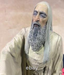 SARUMAN THE WHITE 1/6 scale Polystone Statue Lord of the Rings Sideshow Weta NIB