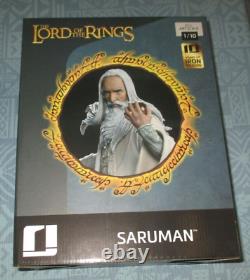SARUMAN THE WHITE Iron Studios Deluxe BDS 110 Movie Statue Lord of the Rings