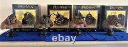 SIDESHOW The Lord Of The Rings Siege Tower Troll Bust Statue Set of 4
