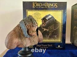 SIDESHOW The Lord Of The Rings Siege Tower Troll Bust Statue Set of 4