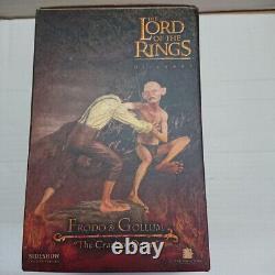 SIDESHOW The Lord of the Rings FRODO & GOLLUM The Crack of DOOM Statue with Box