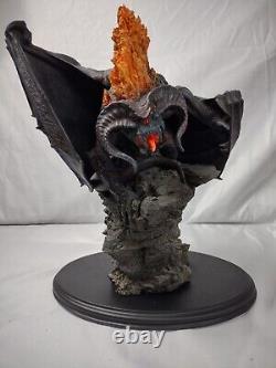 SIDESHOW WETA POLYSTONE STATUE BALROG / FLAME OF UDUN NIB ALL Original Package