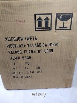 SIDESHOW WETA POLYSTONE STATUE BALROG / FLAME OF UDUN NIB ALL Original Package