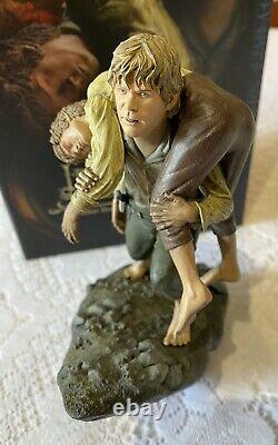 Sideshow Lord of the Rings Mount Doom Frodo & Sam Statue SUPER RARE