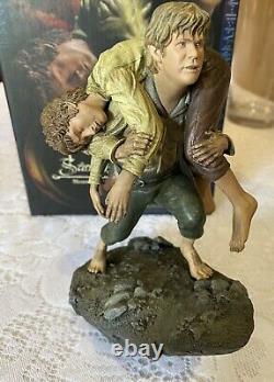 Sideshow Lord of the Rings Mount Doom Frodo & Sam Statue SUPER RARE