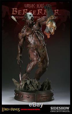 Sideshow URUK HAI BERSERKER EXCLUSIVE PF Statue Lord of the Rings LotR Hobbit