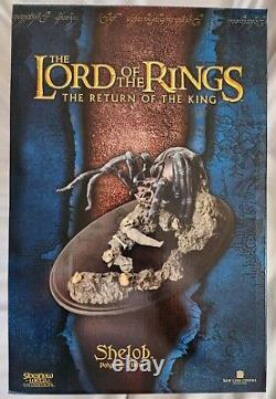 Sideshow WETA Lord of the Rings SHELOB SPIDER STATUE NEW UNOPENED Brown Box