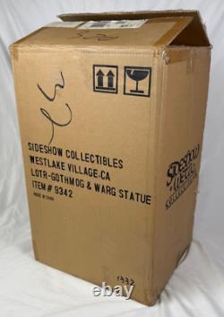 Sideshow Weta Lord Of The Rings Gothmog & Warg Statue Figure SEALED Original Box