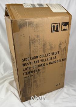 Sideshow Weta Lord Of The Rings Gothmog & Warg Statue Figure SEALED Original Box